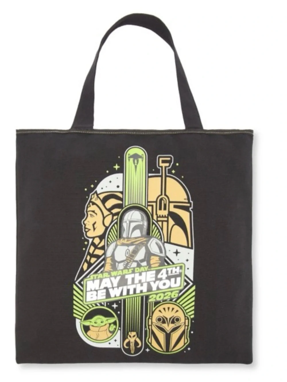 Star Wars Day - May The 4th Be WithYou , Black Graphic Tote Bag , Disney